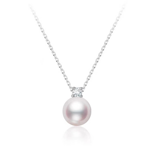 Cultured Pearl Pendant Necklace - 10mm