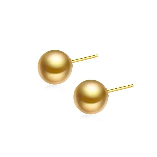 Golden South Sea Cultured Pearl Earring - 11mm